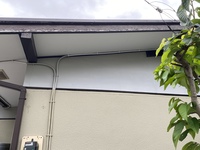 外壁の漆喰部分