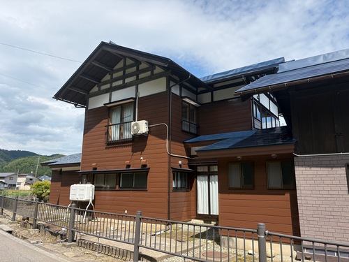 仙北市で無機塗装完工1